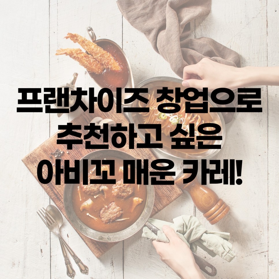 내가 아비꼬 매운 카레를 프랜차이즈 창업 아이템으로 추천하는 이유 